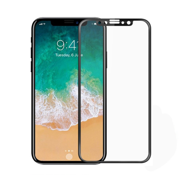 Προστατευτικό γυαλί Full 5D No brand, για το iPhone X / XS / 11 Pro, 0.3mm, Μαυρο - 52373