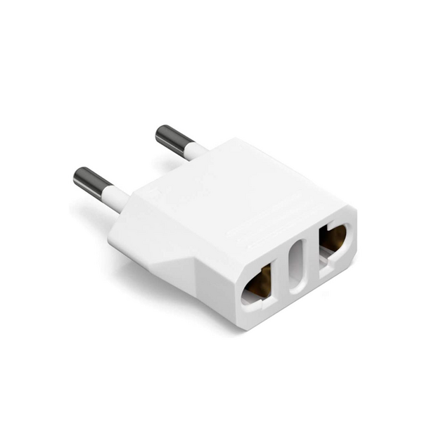 Adapter No brand, US to EU, 220V, 5 pieces, High Quality, White - 17710