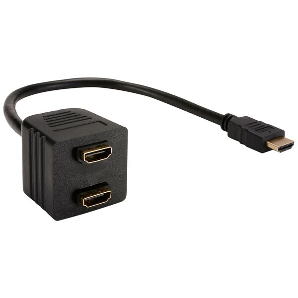 Splitter HDMI σε 2xHDMI M, No brand, Μαύρο - 18182