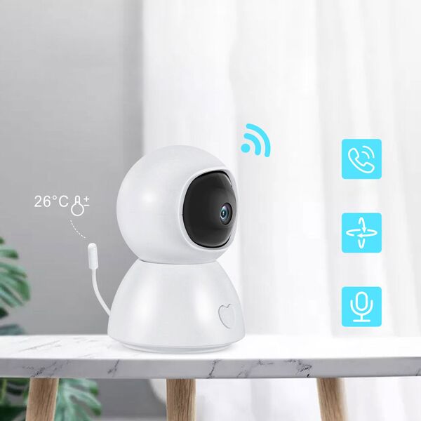 Smart security camera No brand PST-BM289, Babyphone, 2.0Mp, Indoor, Wi-Fi, Tuya Smart, White - 91026