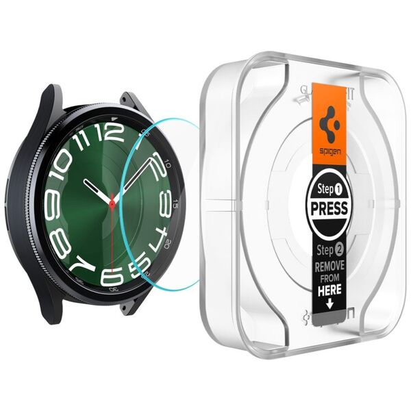 Spigen Folie pentru Samsung Galaxy Watch6 Classic 47mm (set 2) - Spigen Glas.TR EZ FIT - Clear 8809896753814 έως 12 άτοκες Δόσεις