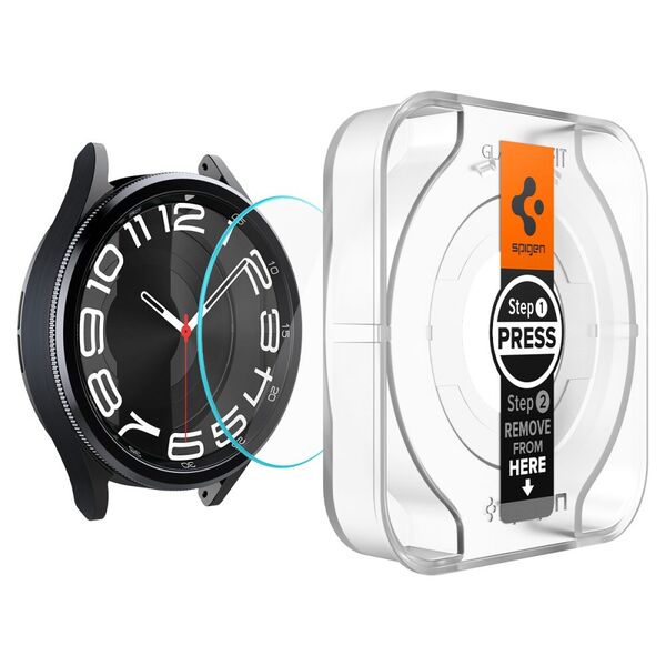 Spigen Folie pentru Samsung Galaxy Watch6 Classic 43mm (set 2) - Spigen Glas.TR EZ FIT - Clear 8809896753821 έως 12 άτοκες Δόσεις