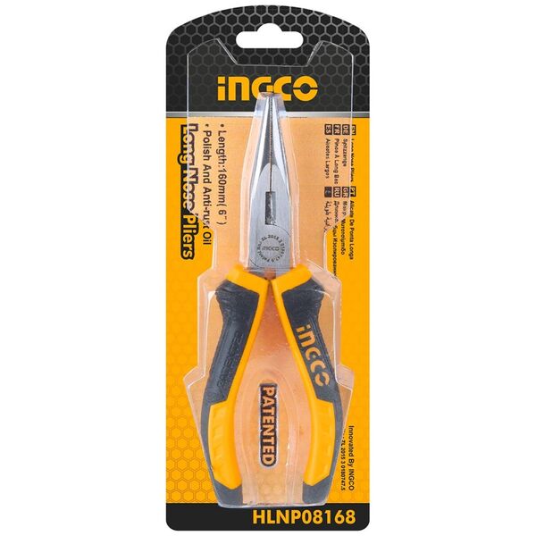 Ingco Μυτοτσίμπιδο 160mm Ίσιο Basic Hlnp08168 έως 12 Άτοκες Δόσεις