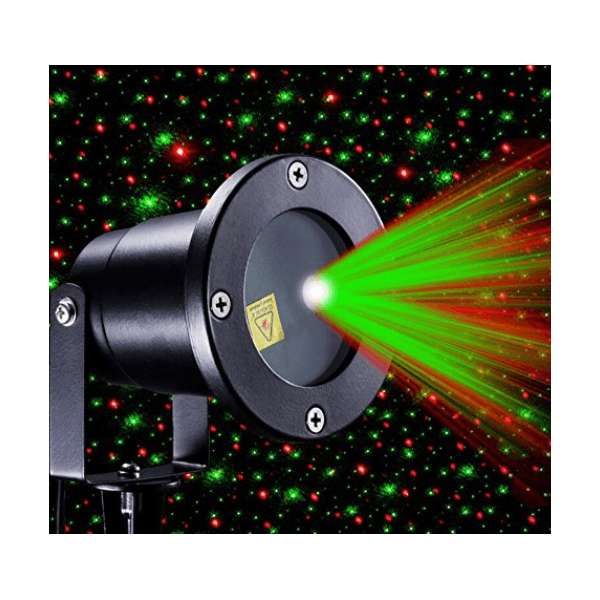 Χριστουγεννιάτικος Προβολέας Laser Διακοσμητικού Φωτισμού 2 Χρωμάτων Green-Red με Τηλεχειρισμό - Laser Light 1 RC