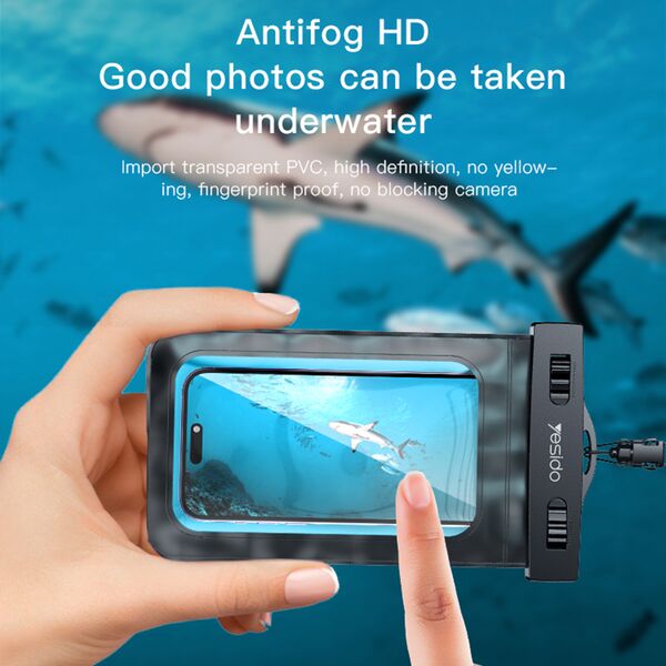 Yesido Yesido - Waterproof Case (WB10) - IPX8, for Phone max 6.7" - Black  έως 12 άτοκες Δόσεις