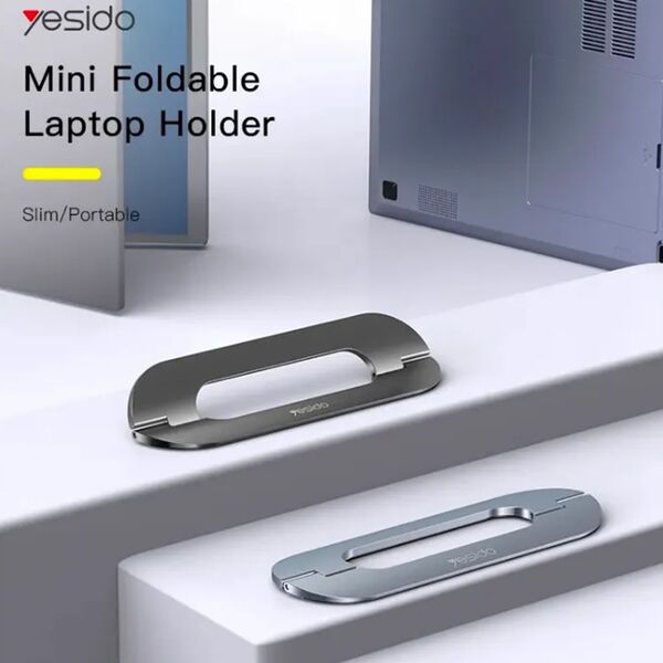 Yesido Yesido - Laptop Holder (LP03) - Compact Design, Zinc Alloy - Silver 6971050267849 έως 12 άτοκες Δόσεις