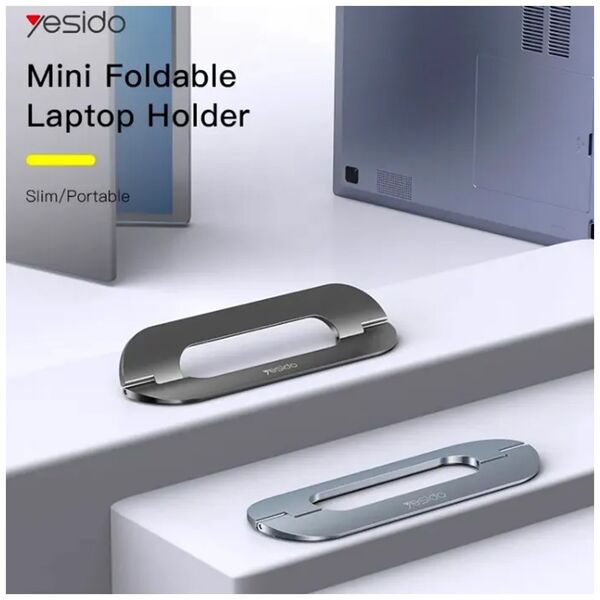 Yesido Yesido - Laptop Holder (LP03) - Compact Design, Zinc Alloy - Grey 6497765710758 έως 12 άτοκες Δόσεις