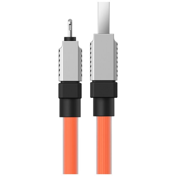 Baseus Cablu de Date USB la Lightning Fast Charging, 2.4A, 2m - Baseus CoolPlay Series (CAKW000507) - Orange 6932172626792 έως 12 άτοκες Δόσεις