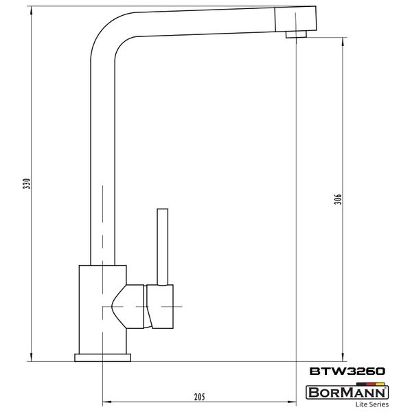 Bormann Lite Btw3260 Μπαταρια Κουζινας Lida 40mm Αναμεικτικη 1150g 026525 έως 12 Άτοκες Δόσεις