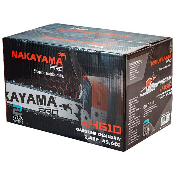 Nakayama pro Pc4610 Αλυσοπριονο Βενζινης 2,4hp, 45.6cc, 036463 έως 12 Άτοκες Δόσεις