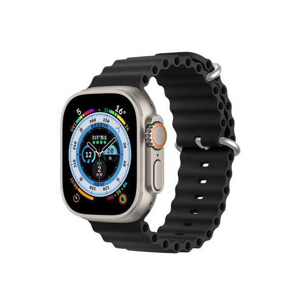 Λουράκι Σιλικόνης Dux Ducis OceanWave Bracelet Apple Watch (38/ 40/ 41mm) Μαύρο 6934913033876 6934913033876 έως και 12 άτοκες δόσεις