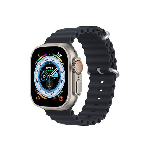 Λουράκι Σιλικόνης Dux Ducis OceanWave Bracelet Apple Watch  (42/ 44/ 45mm) Γκρι-Μπλε 6934913033890 6934913033890 έως και 12 άτοκες δόσεις