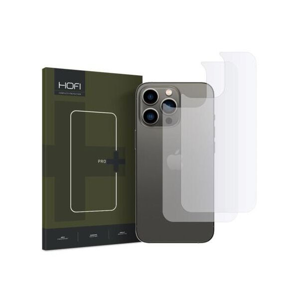 Hybrid Nano Glass Back Protector Hofi HydroFlex Pro+ Apple iPhone 14 Pro Διάφανο (2 τεμ.) 9589046924712 9589046924712 έως και 12 άτοκες δόσεις