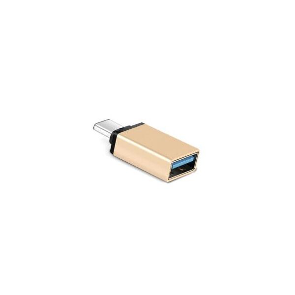 Αντάπτορας USB Host OTG (Female) σε USB C (Male) Metallic Χρυσό (Ασυσκεύαστο) 0111010244 0111010244 έως και 12 άτοκες δόσεις