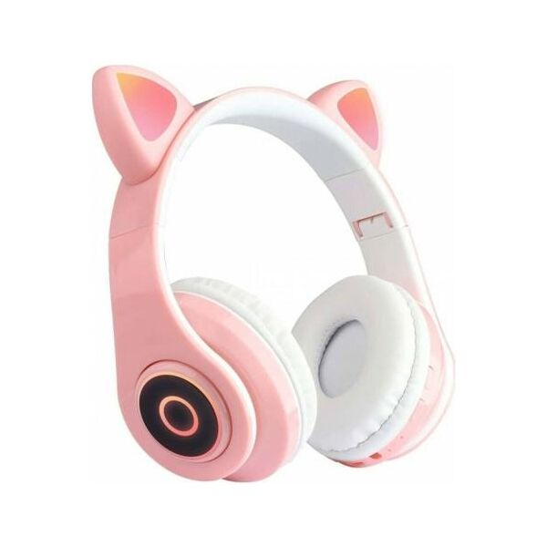 Ασύρματα Ακουστικά Κεφαλής CAT EAR CXT-B39 με LED & SD Card Cat Ears Ροζ 5908222221430 5908222221430 έως και 12 άτοκες δόσεις