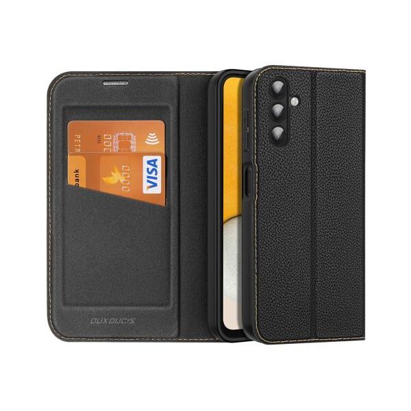 Θήκη Flip Dux Ducis Skin X2 Wallet Samsung A146P Galaxy A14 5G Μαύρο 6934913029695 6934913029695 έως και 12 άτοκες δόσεις