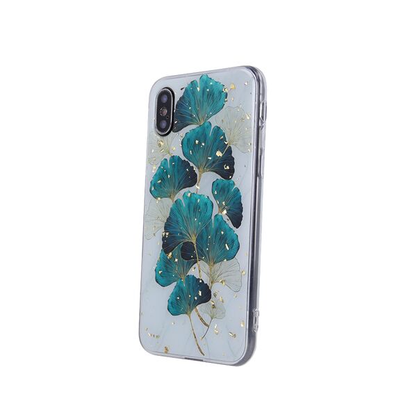 Gold Glam case for iPhone 15 Pro 6,1&quot; leaves