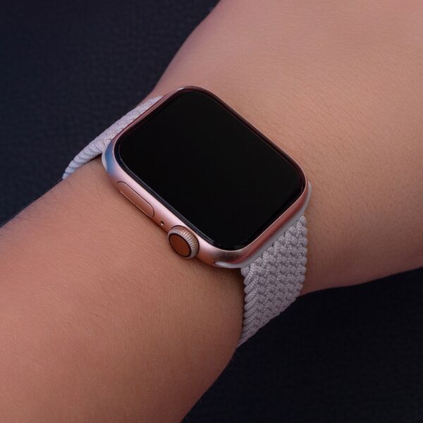 Elastic band XS for Apple Watch 42/44/45 mm length 135 mm light gray