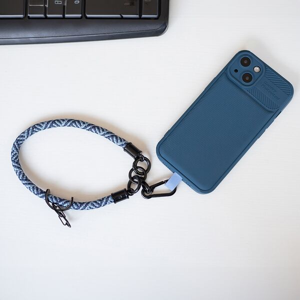 Universal wrist strap blue