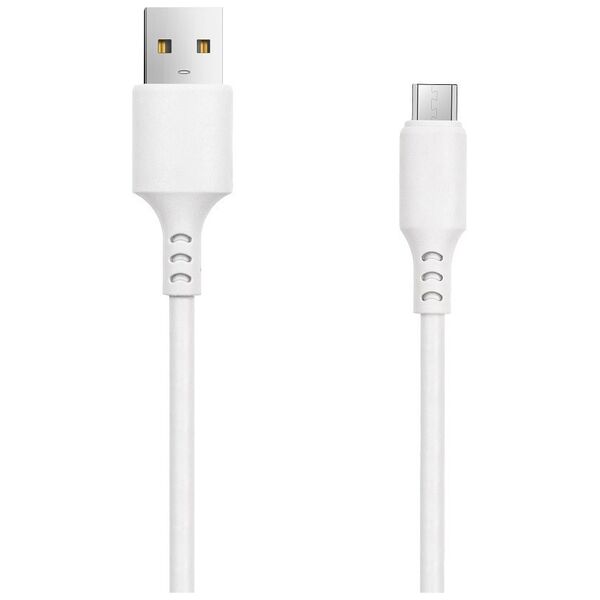 Setty cable USB - microUSB 1,0 m 2A white NEW