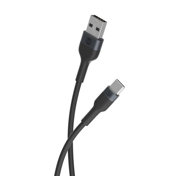 Forever Flexible cable USB - USB-C 1,0 m 3A black