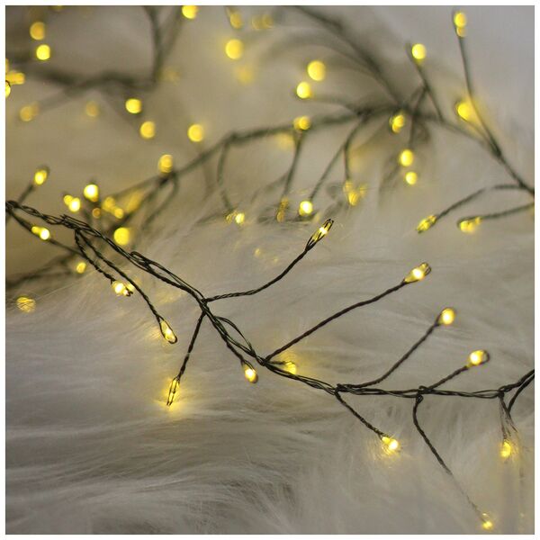 String Light GREEN TWIG CLF-01 600LED yellow 6m + 5m cable Forever Light