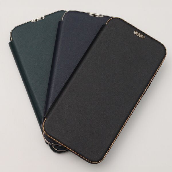 Smart Gold Frame Mag case for iPhone 15 Pro 6,1&quot; black