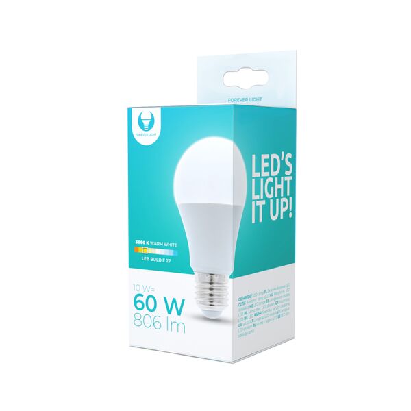 LED bulb E27 A60 10W 230V 3000K 806lm Forever Light