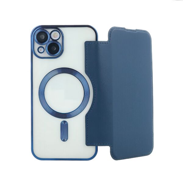 Smart Chrome Mag case for iPhone 14 Pro Max 6,7&quot; navy blue