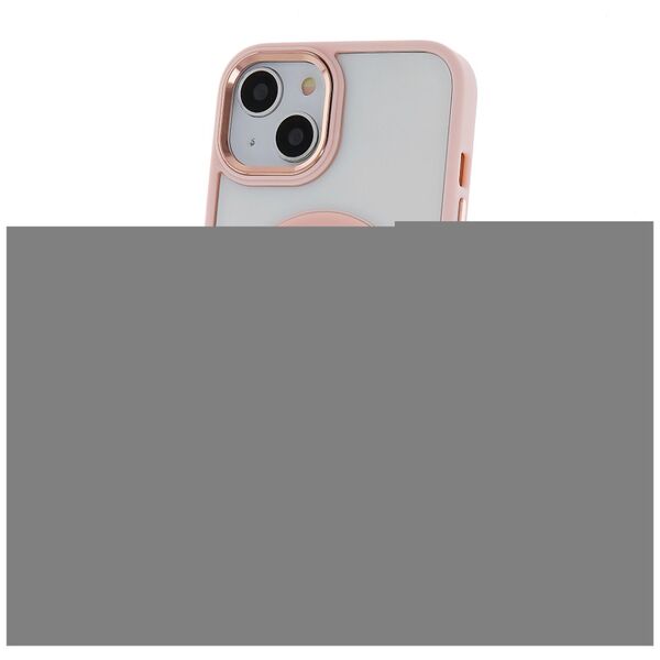 Satin Clear Mag case for iPhone 14 Plus 6,7&quot; pink