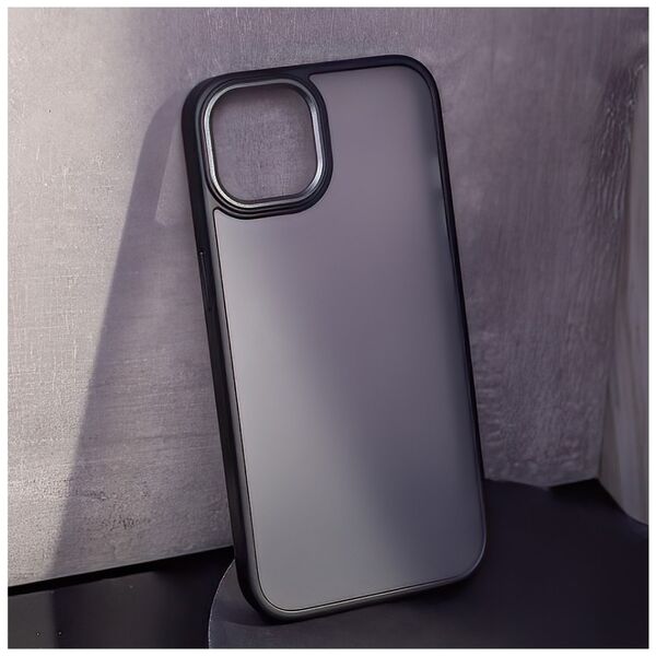 Satin Matt Case for iPhone 15 Plus 6,7&quot; black