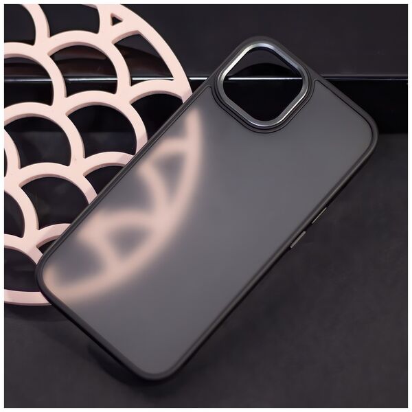 Satin Matt Case for iPhone 15 Plus 6,7&quot; black