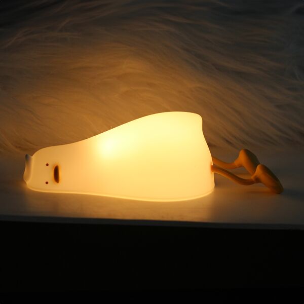 LED Night Lamp LAZY DUCK FNL-01 white silicon Forever Light