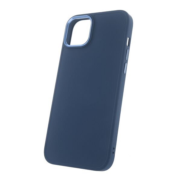 Satin case for iPhone 14 Plus 6,7&quot; dark blue