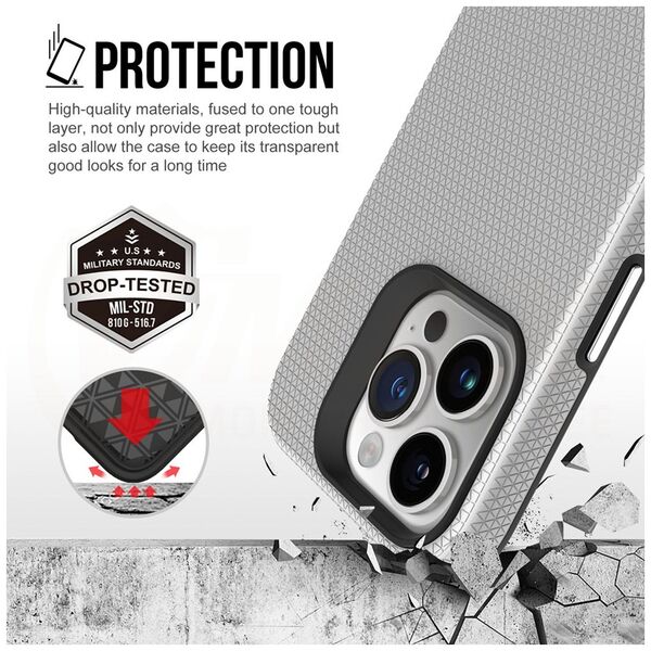 Vmax Triangle Case for Samsung Galaxy S24 Ultra silver