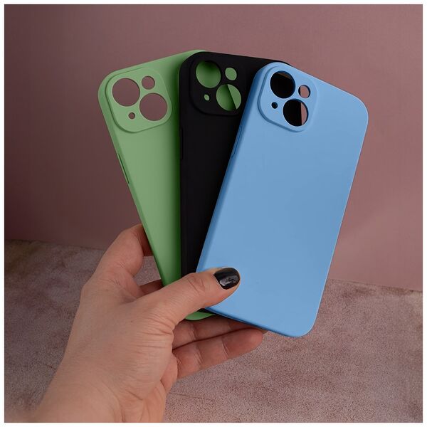 Solid Silicon case for Samsung Galaxy S24 Ultra light green