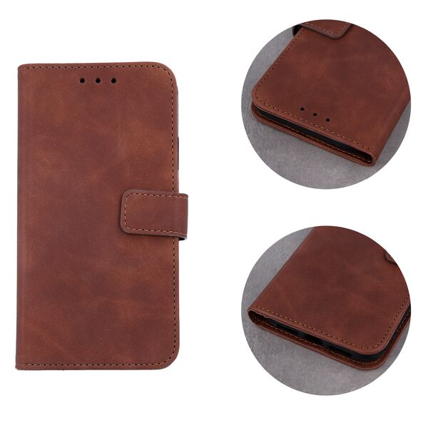 Smart Velvet case for Motorola Edge 40 Neo brown