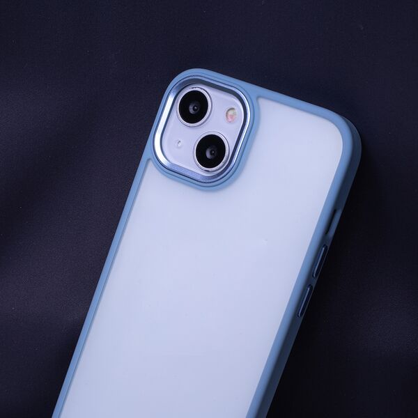 Satin Matt Case for iPhone 15 Plus 6,7&quot; blue