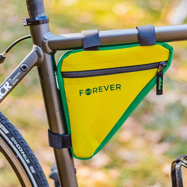 Bike frame bag FB-100 Forever Outdoor yellow-green