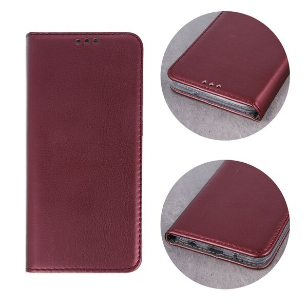 Smart Magnetic case for Samsung Galaxy S22 Plus burgundy 5900495955708