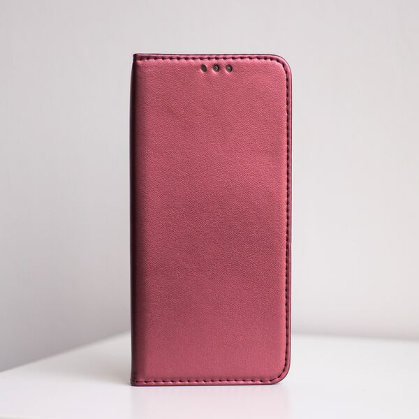 Smart Magnetic case for Samsung Galaxy S22 Plus burgundy 5900495955708