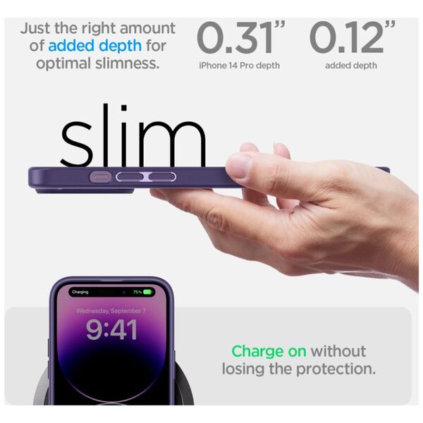 Spigen case Ultra Hybrid for iPhone 14 Pro 6,1&quot; deep violet 8809811869842