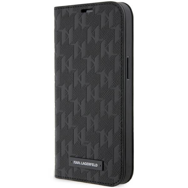 Karl Lagerfeld etui case iPhone 14 Pro Max 6,7&quot; KLBKP14XSAKLHPK black Saffiano Monogram 3666339122973