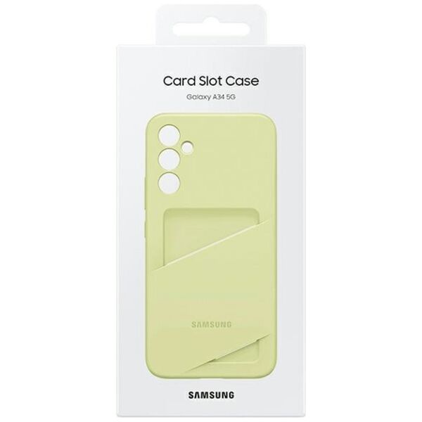 Samsung Card Slot Cover case for Samsung Galaxy A34 5G lime 8806094920451