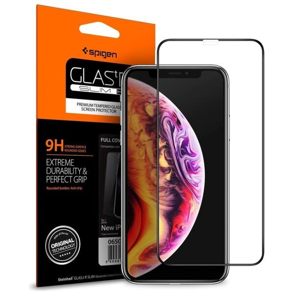 Spigen tempered glass Glass FC for iPhone XR / 11 black 8809613767261