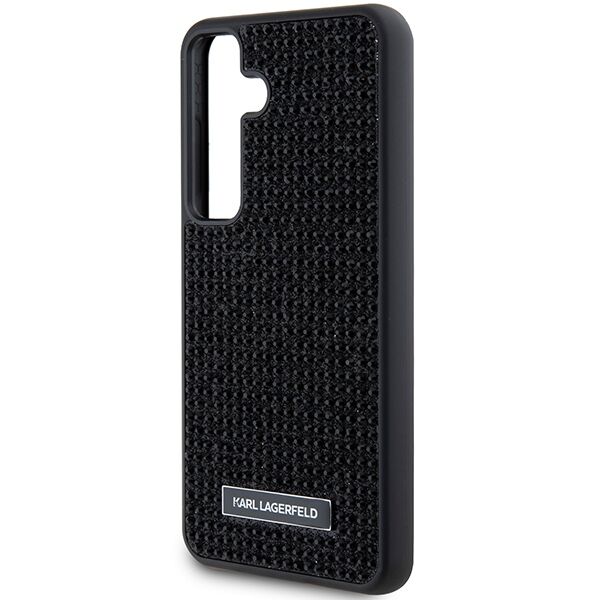 Karl Lagerfeld case for Samsung Galaxy S24 Plus KLHCS24MHDSPRK black HC RHINESTONE LOGO METAL PLATE 3666339241889