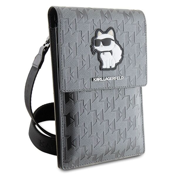 Karl Lagerfeld bag KLWBSAKHPCG silver Saffiano Mono Choupette 3666339170639