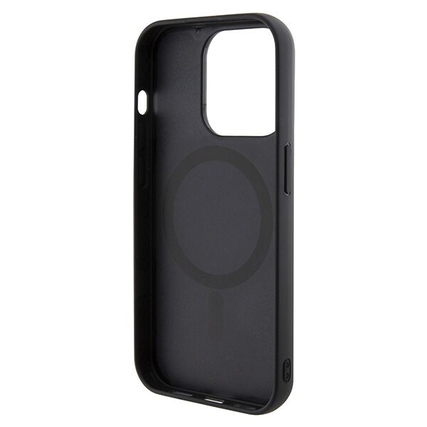 Guess case for iPhone 14 Pro Max 6,7&quot; GUHMP15XHGCFSEK black HC MAGSAFE GCUBE PU STRIPE 3666339194734