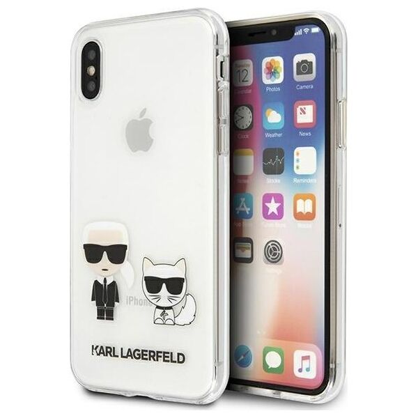 Karl Lagerfeld case for iPhone XS Max KLHCI65CKTR hardcase PC/TPU IK + Choupette Transparent 3666339055059