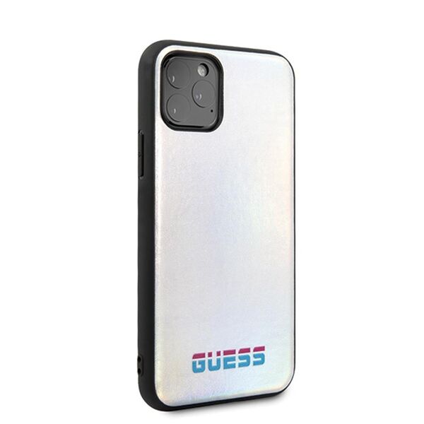 Guess case for iPhone 11 Pro GUHCN58BLD silver hard case Iridescent 3700740461518